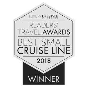 Luxury Lifestyle Readers' Travel Awards Best Small Cruise Line Winner